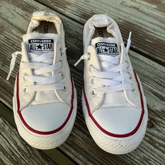 Converse Chuck Taylor Womens Shoreline Size 7.5 Sneaker Low White Slip On - Picture 3 of 10